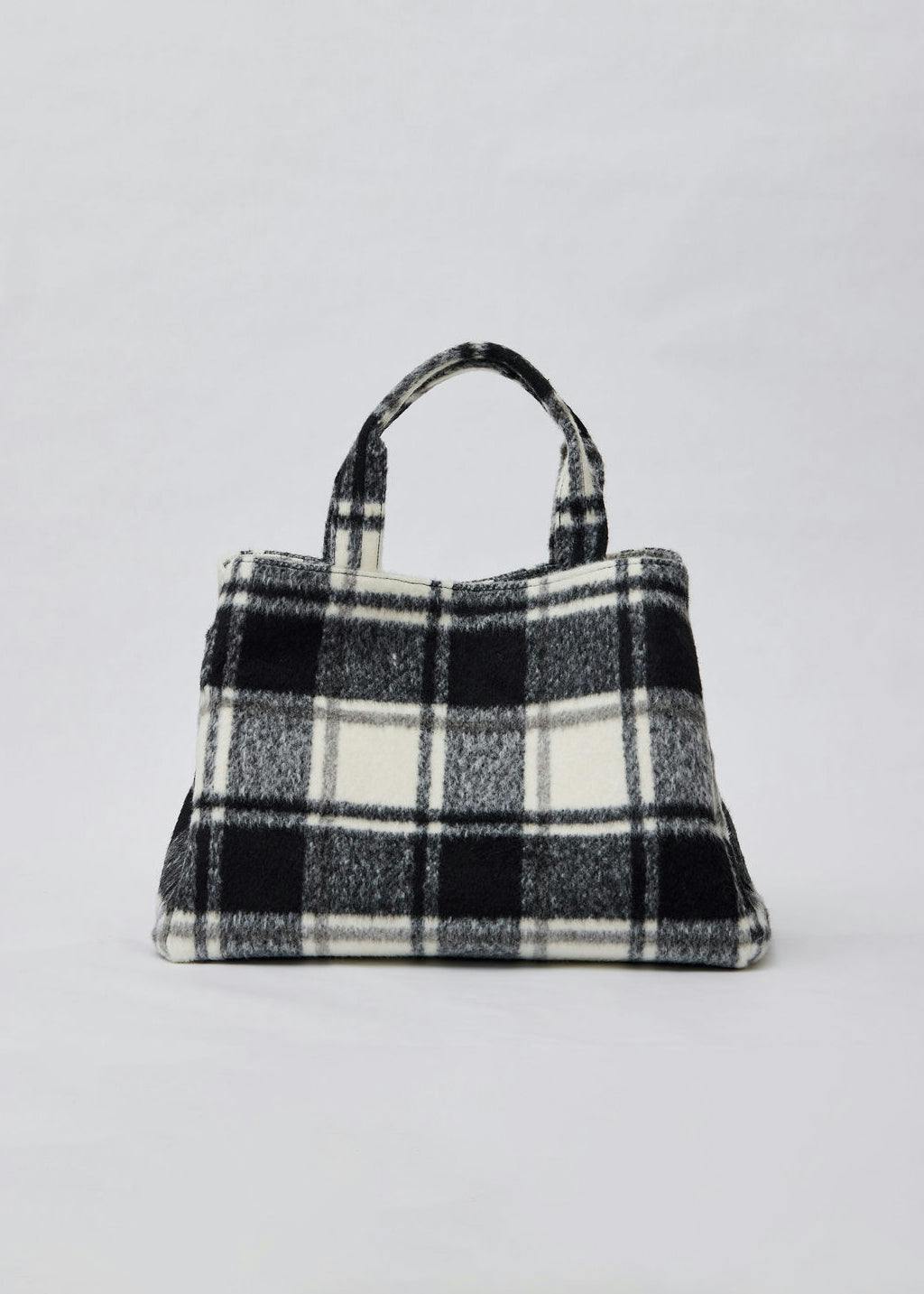 Plaid Airplane Tote
