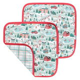 Three-Layer Security Blanket Set - Snowy Slopes