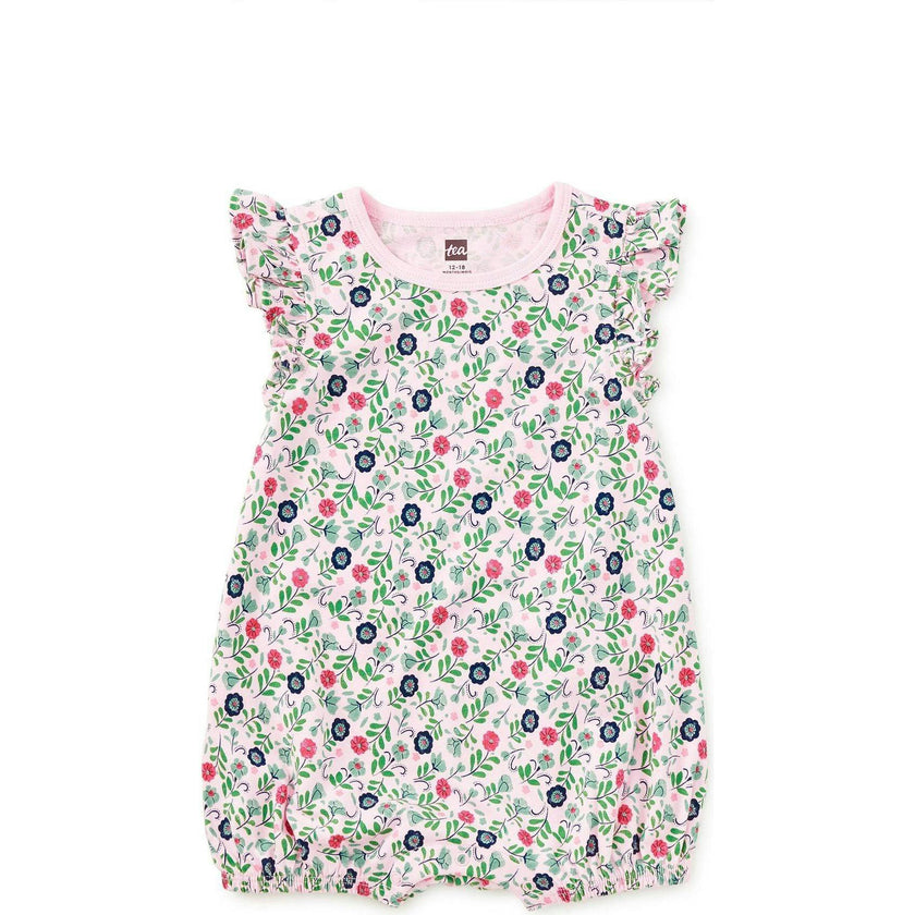 Flutter Baby Romper, White