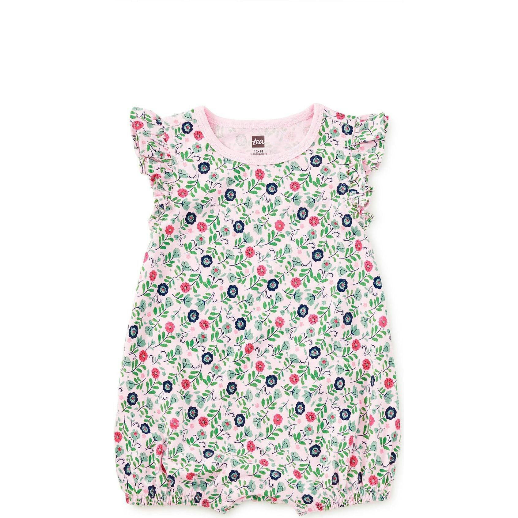 Flutter Baby Romper, White