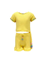 Candy Beaded Gem Ruffle Set