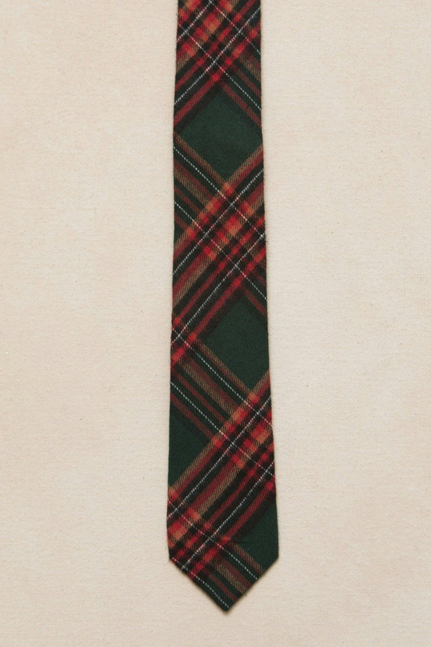 Ties in Evergreen Plaid