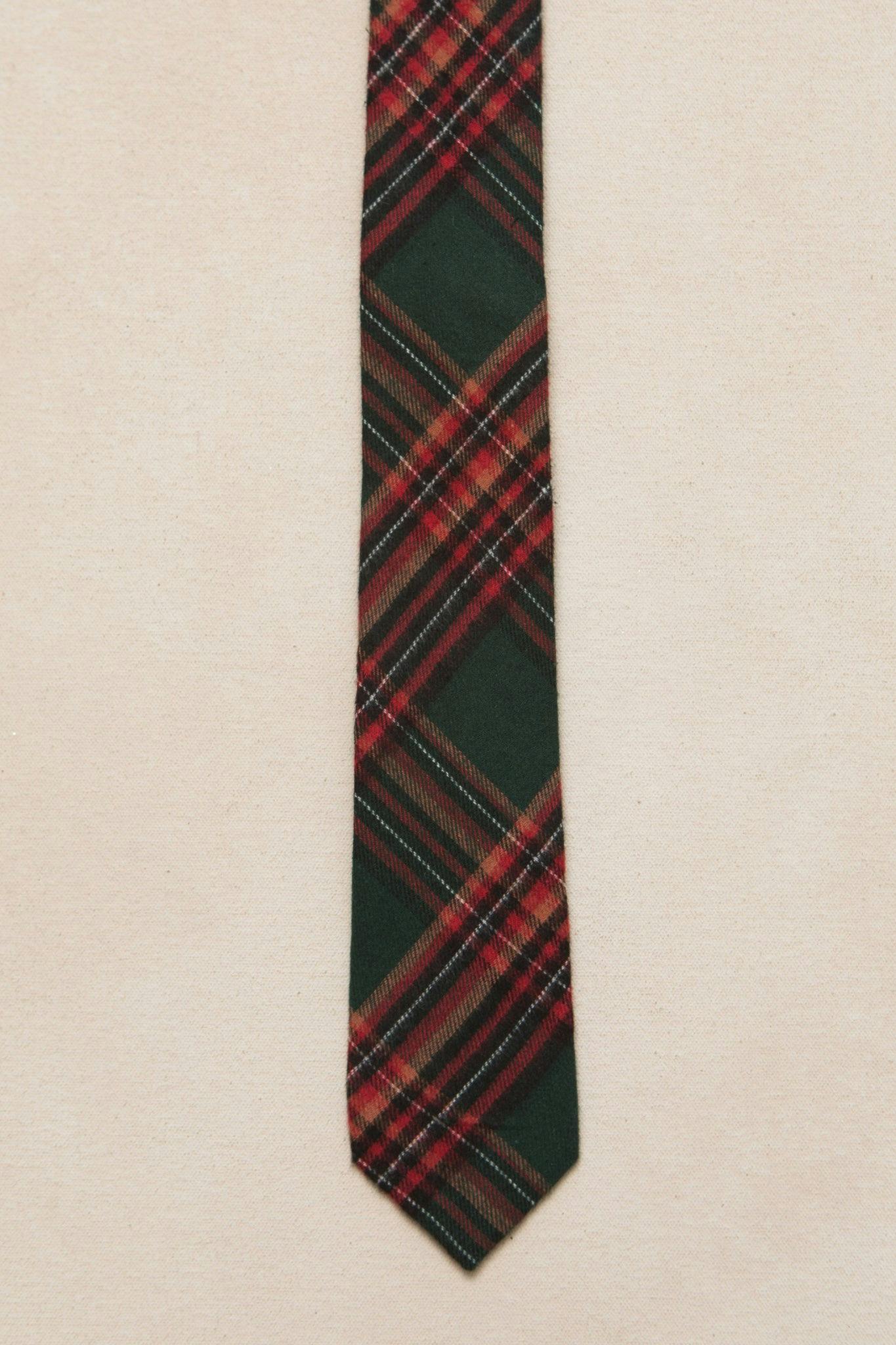 Ties in Evergreen Plaid