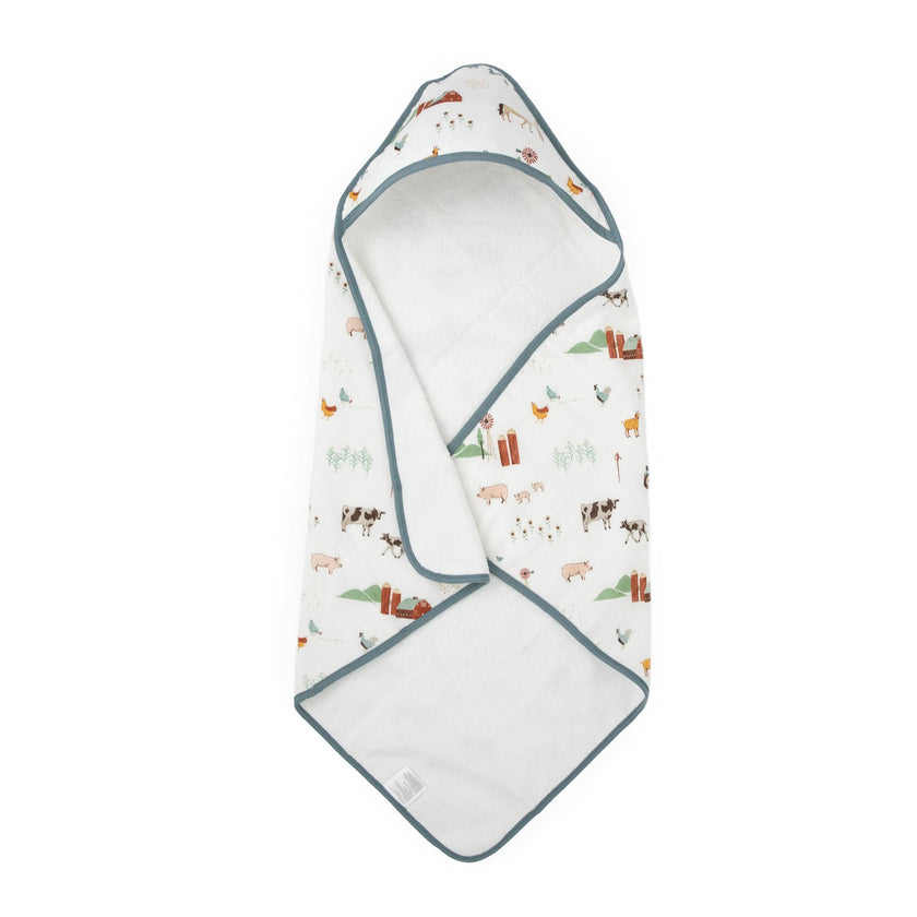 Infant Hooded Towel - Farmyard