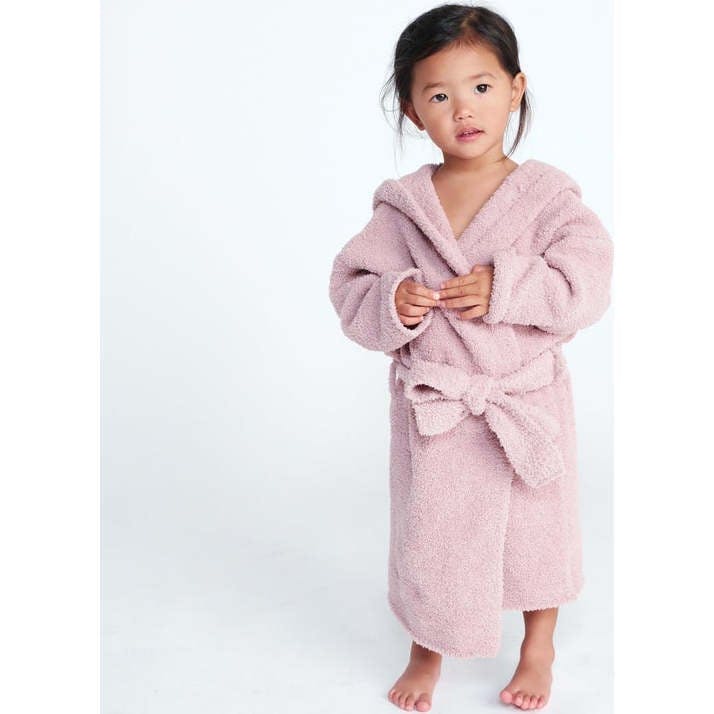 Fuzzy Waist Tie Hooded Robe