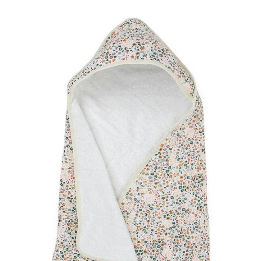Infant Hooded Towel - Pressed Petals