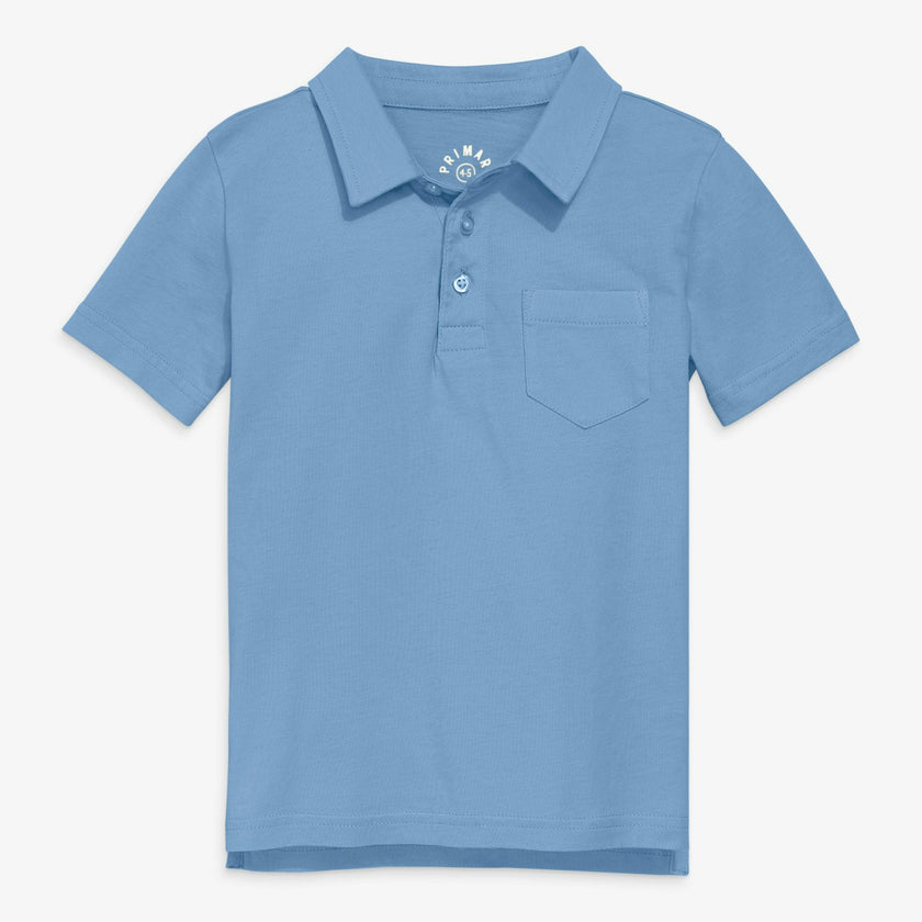 Kids short sleeve polo in seasonal colors