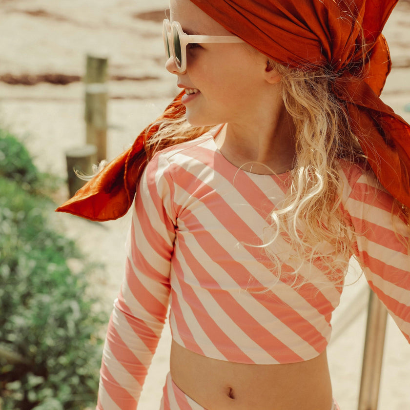 Soleil Stripe Two Piece Long Sleeve