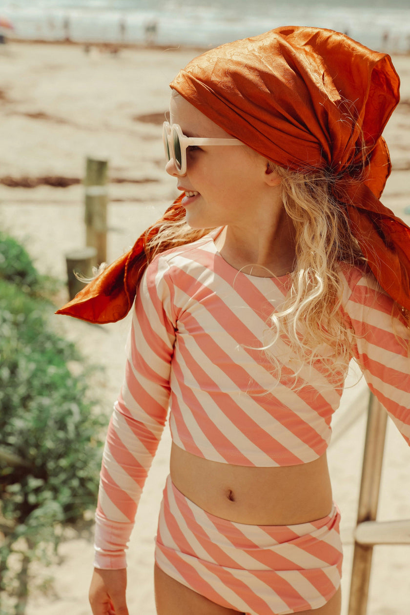Soleil Stripe Two Piece Long Sleeve