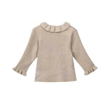 Beige Quilted Ruffle Outfit