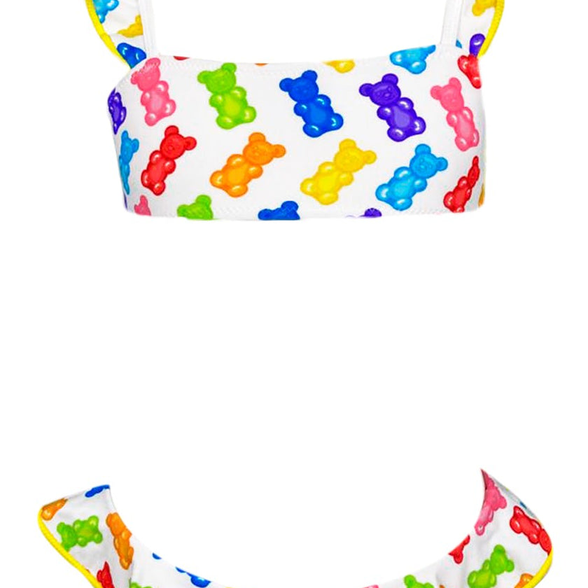 Mini Ruffle Shoulders & Waist Two-Piece Bikini