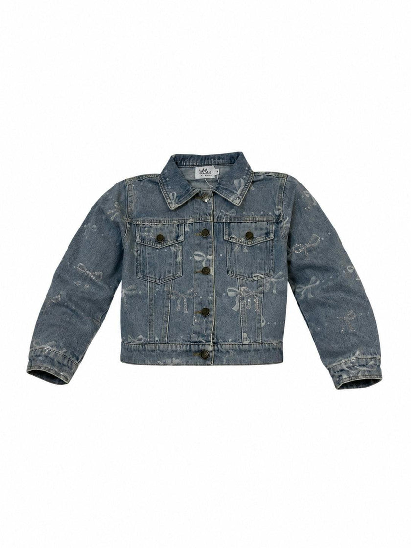 Sparkle Bows Denim Jacket