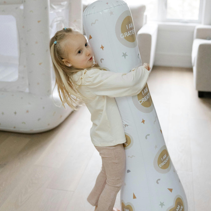 Magic Puncher - Inflatable Punching Bag for Kids with Positive Affirmations
