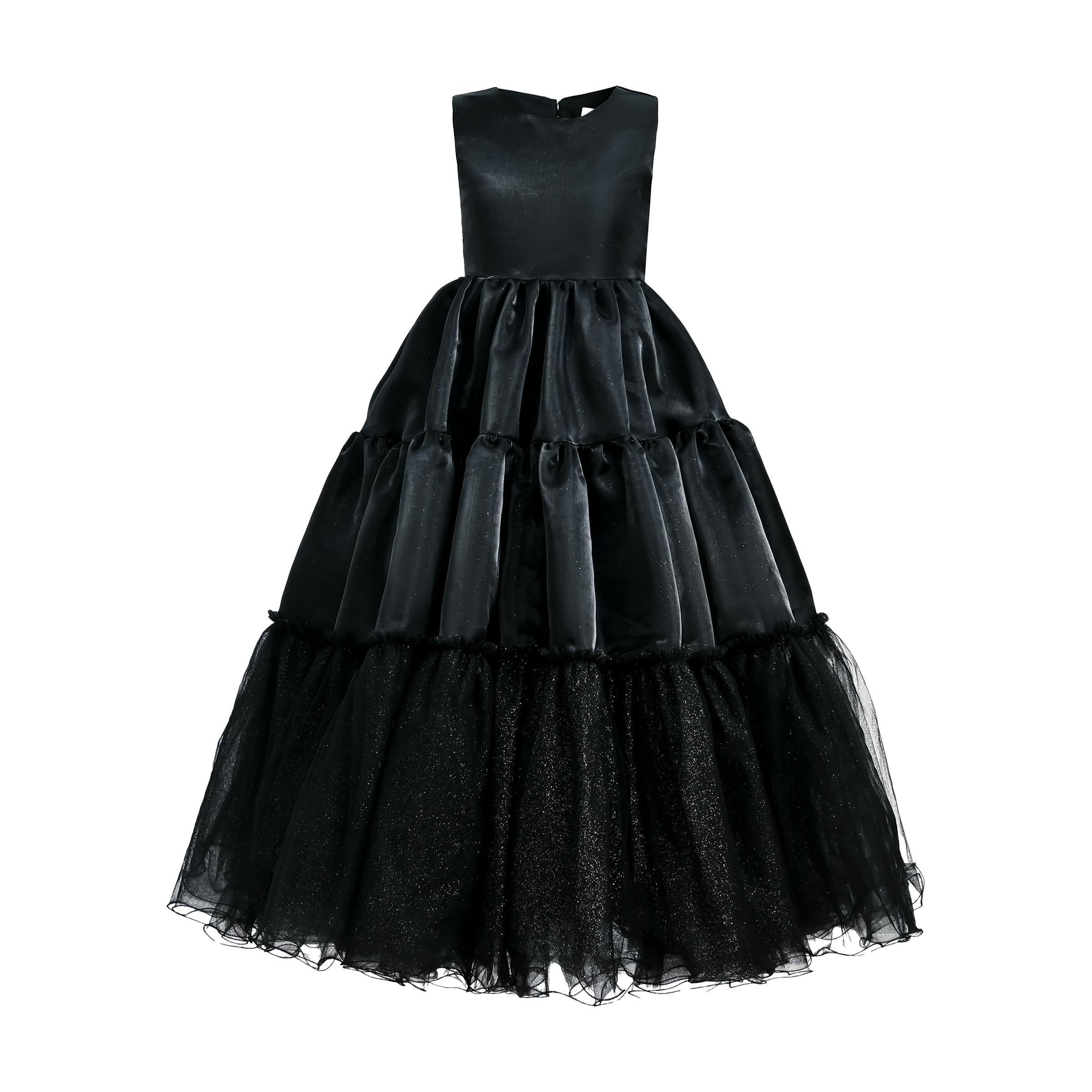 Black Layered Teola Dress