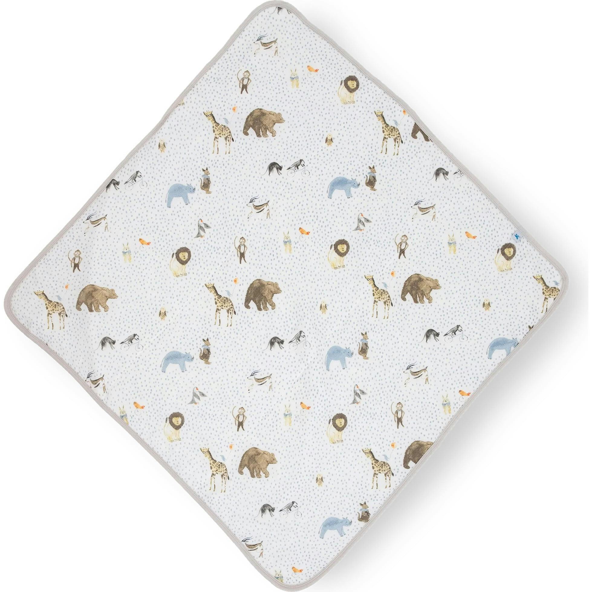 Infant Hooded Towel - Party Animals