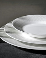 ZIG ZAG WHITE Set 2 Pcs. Bread Or Butter Plate - Ø 15,5 Cm
