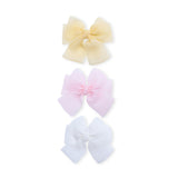 Multicolor Classic Bow Trio Set