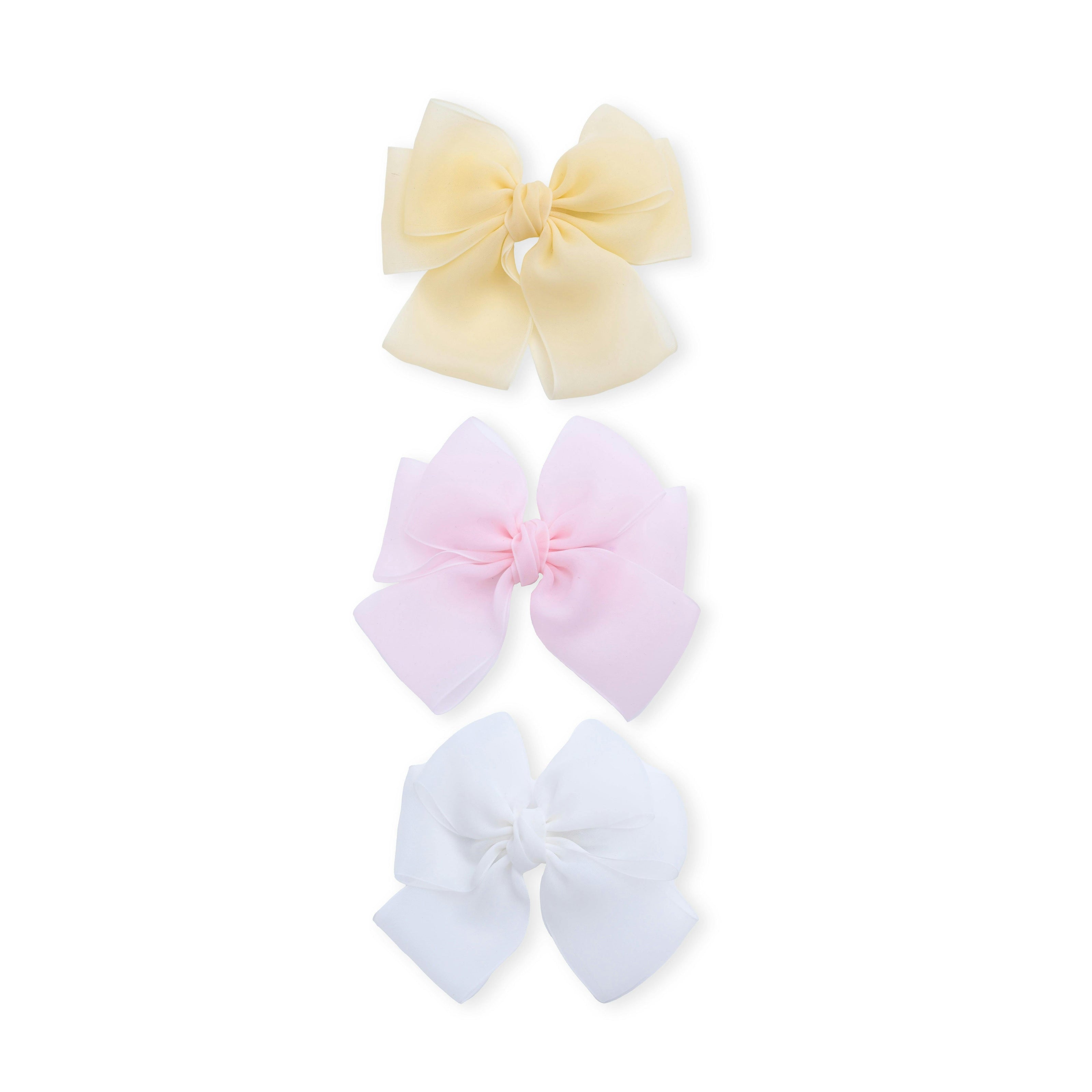 Multicolor Classic Bow Trio Set