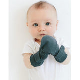 STAY ON MITTS | MIDNIGHT — Bamboo Organic Cotton Blend, 0–6M