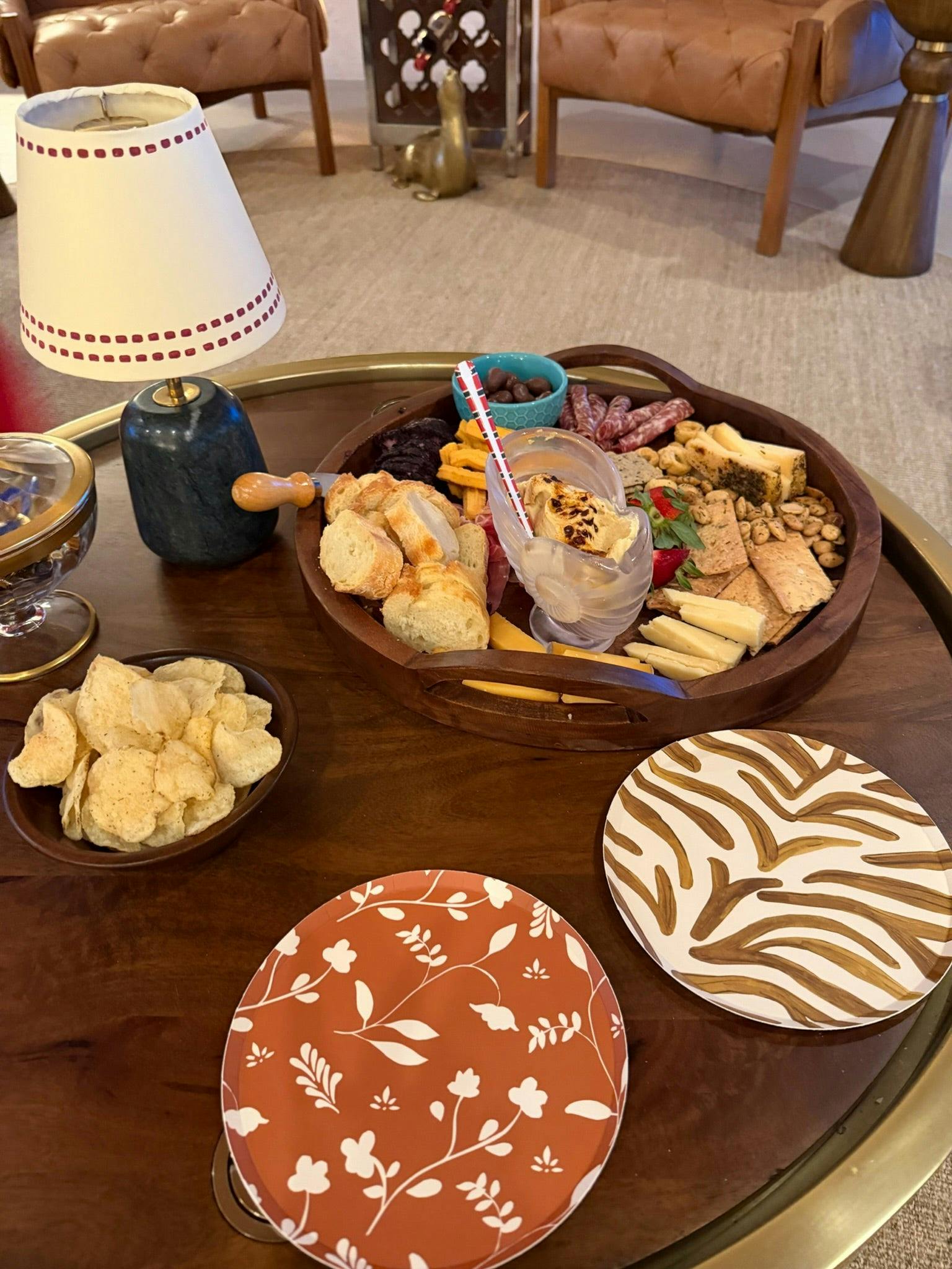 Woodland Hors d'Oeuvres Plate Set - Amber