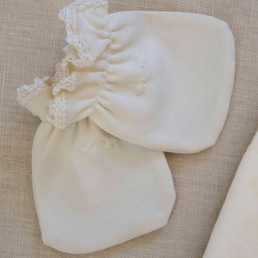 Bib/Mittens/Burp Cloth Set