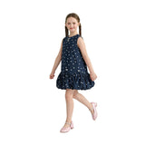 Navy Polka Dot Bow Dress