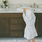 Seaside Stripes Bathrobe - Ocean