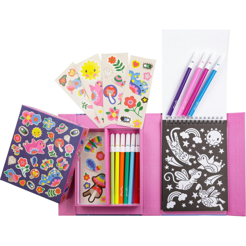 Tribe: Coloring Set - Magical Creatures Activity Set w/ Stickers