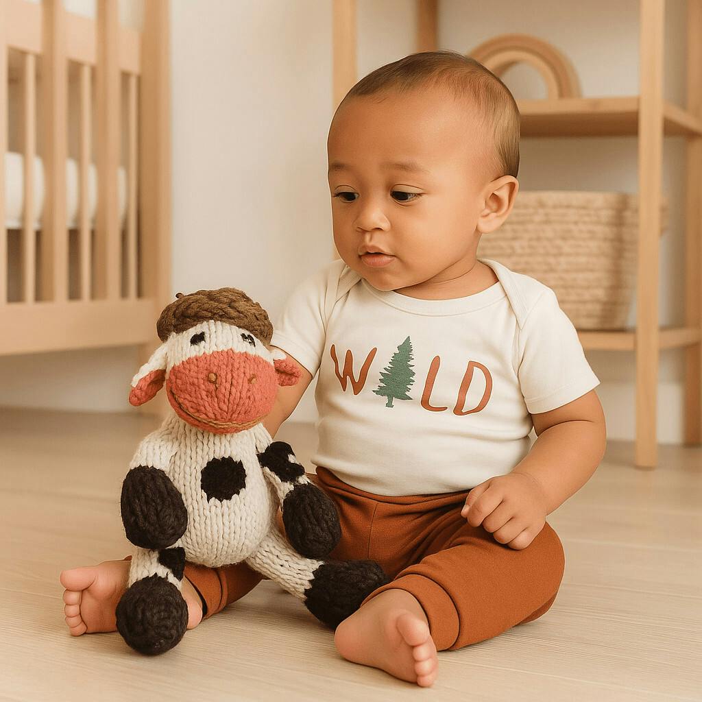 Wool Knit Buddy  | Willa the Cow