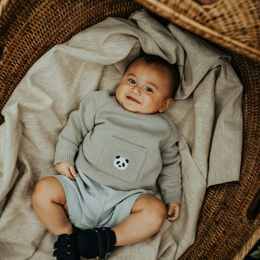 Loeke Sweater | Panda | Silver Grey