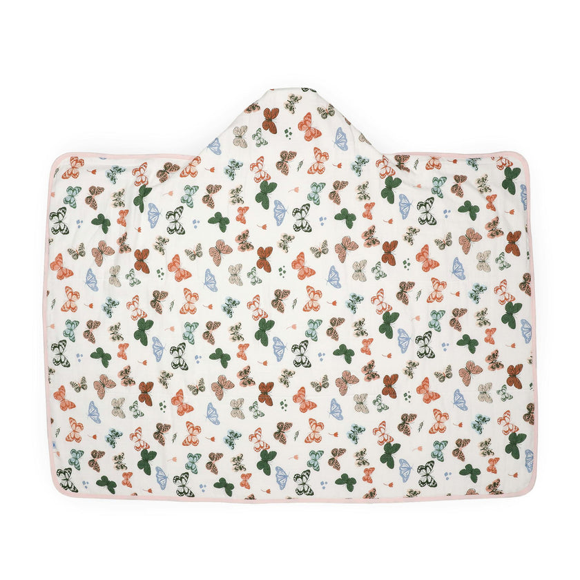 Toddler Hooded Towel - Butterflies