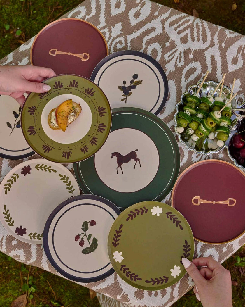 Botanica Hors d'Oeuvres Plate Set - Blackberry