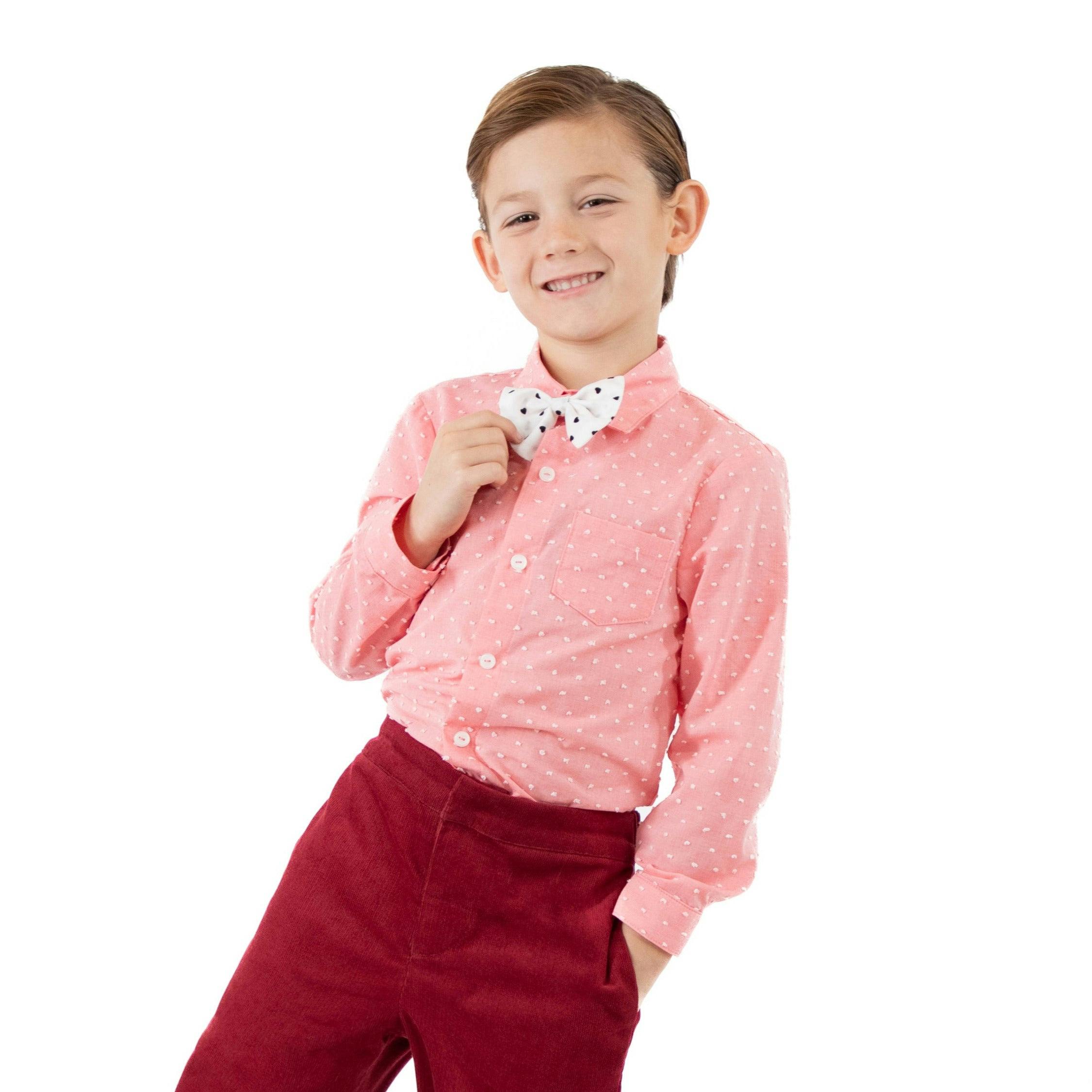 Jr Star Heartbreaker Pink Child Shirt with Bow Tie