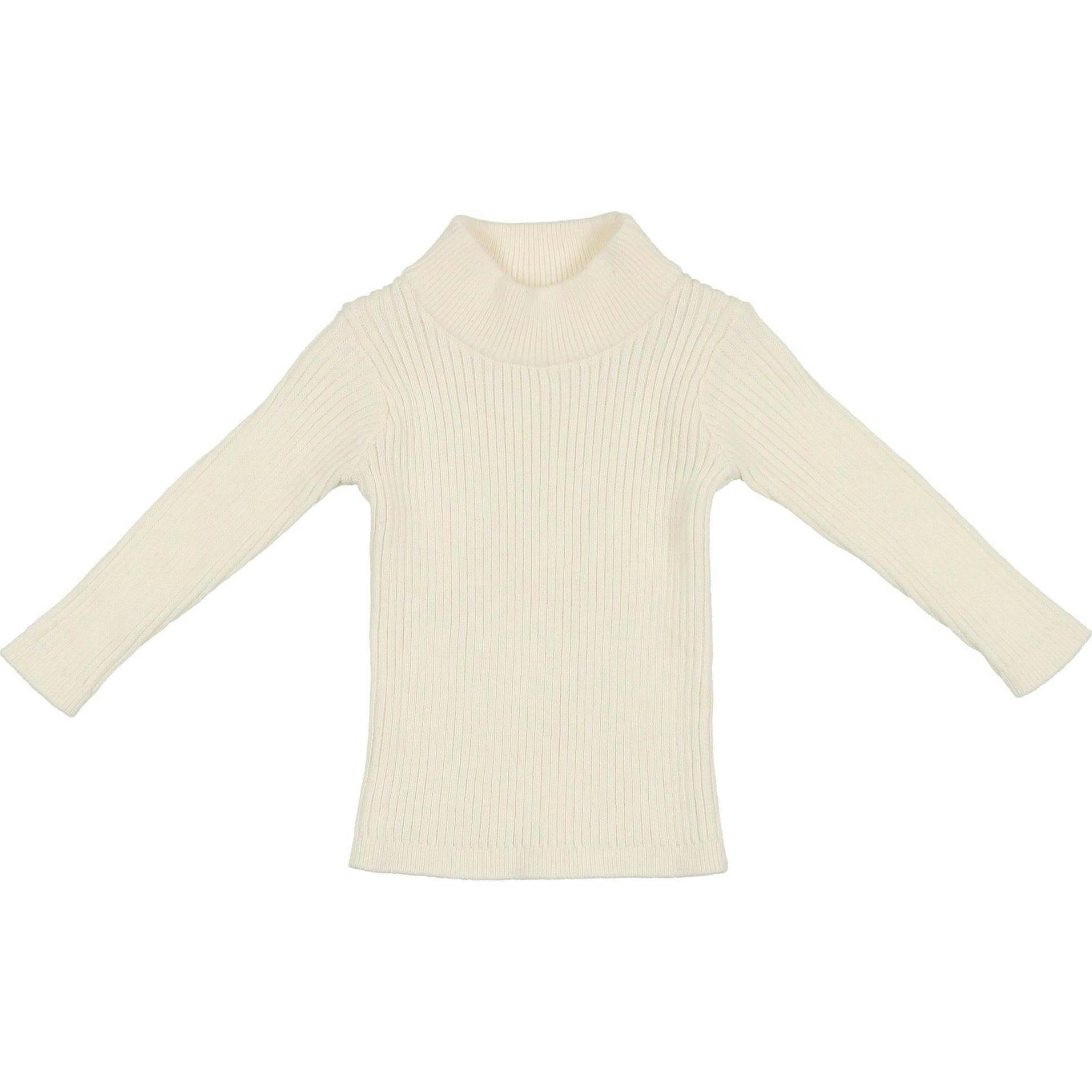 Rib Knit Mock Polo Neck Long Sleeve Shirt
