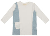 Colorblock Pocket 3-Quarter Sleeves Tee