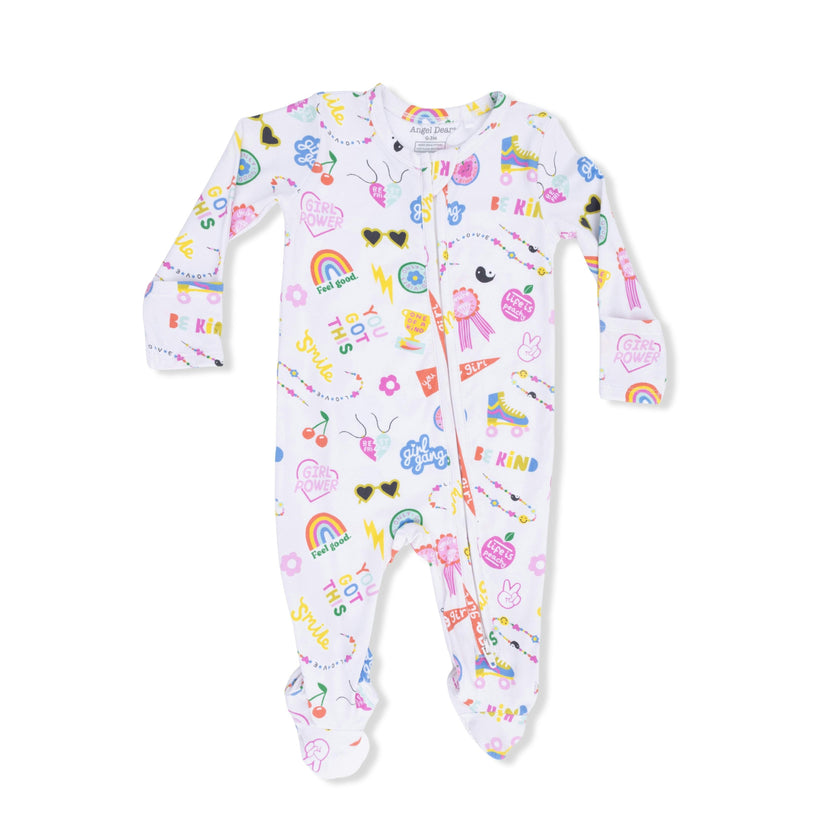 Girl Power - 2 Way Zipper Footie