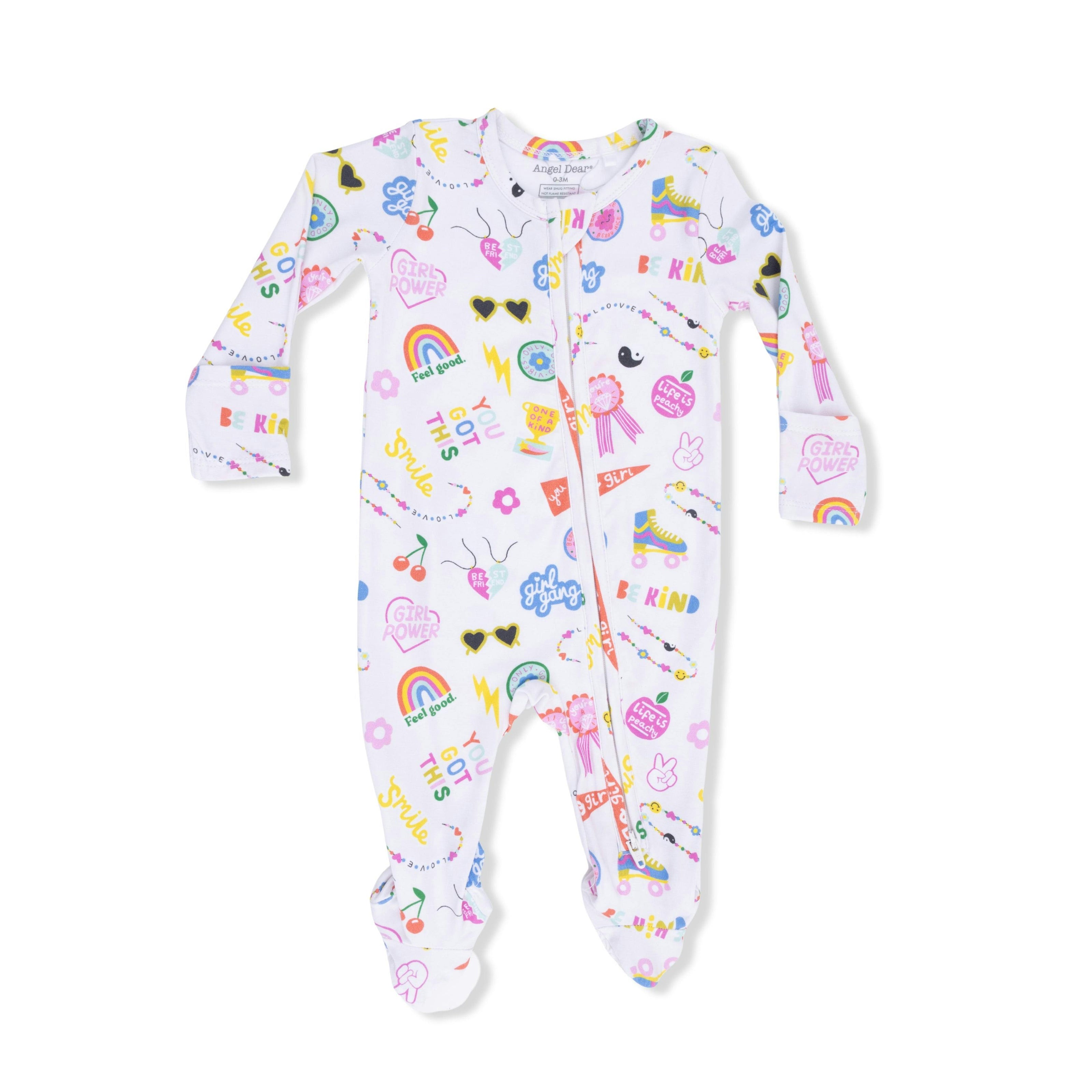 Girl Power - 2 Way Zipper Footie