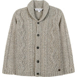 Shawl Collar Cableknit Cardigan