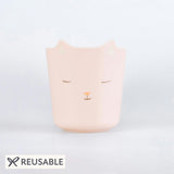 Reusable Pink Cat Cup