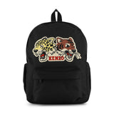 Black Embroidered Backpack