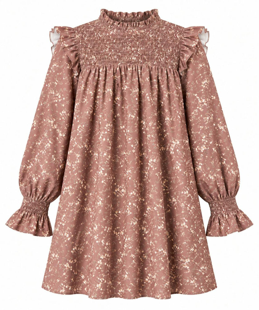 Lottie Dress Brown Sugar Blooms