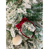 Cotton Velvet Headband Bow