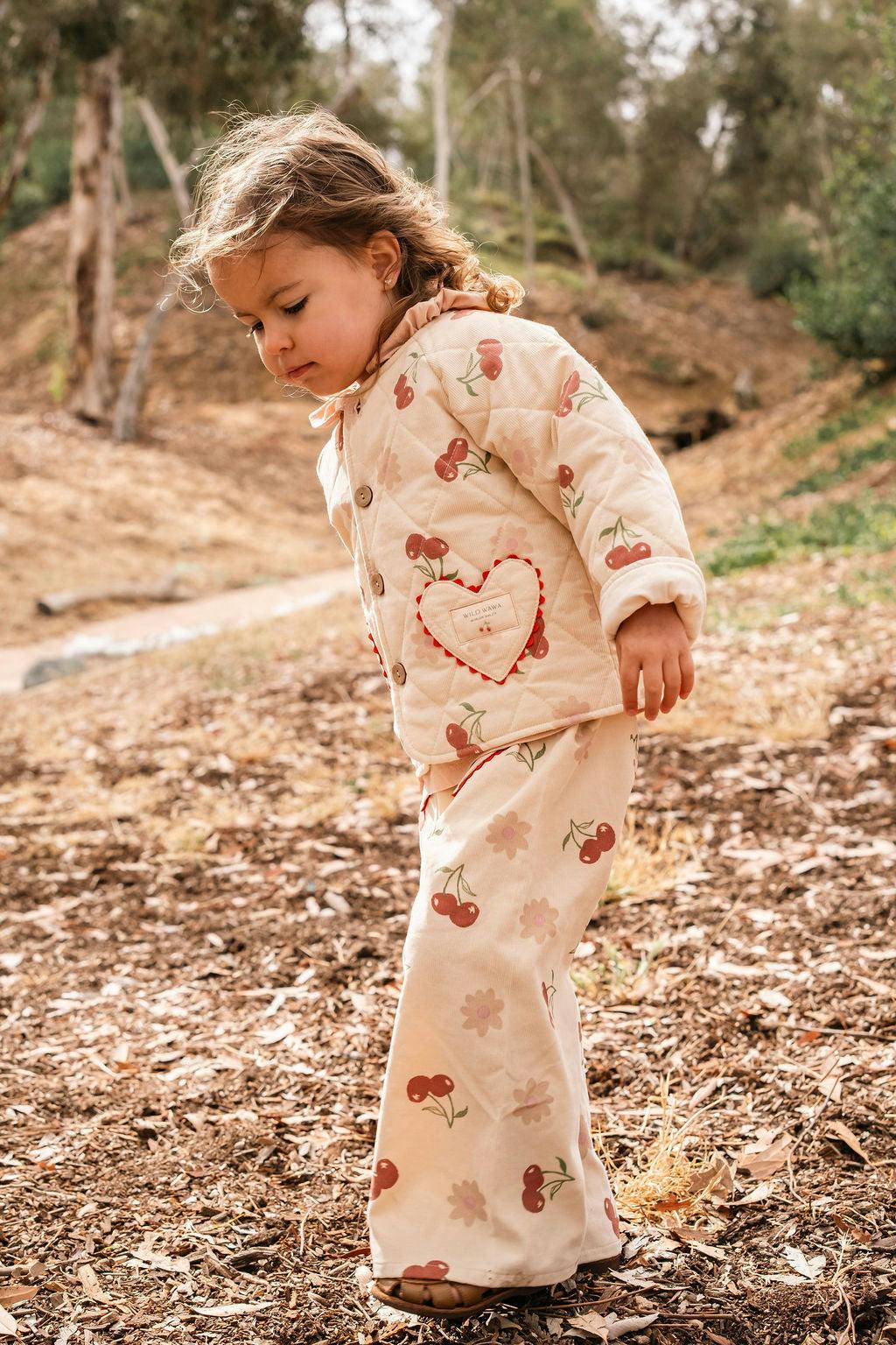 Quilted Jacket in Cherry Bloom