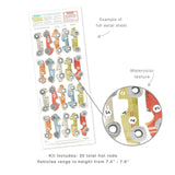 Hot Rods • Peel-and-Stick Wall Decals