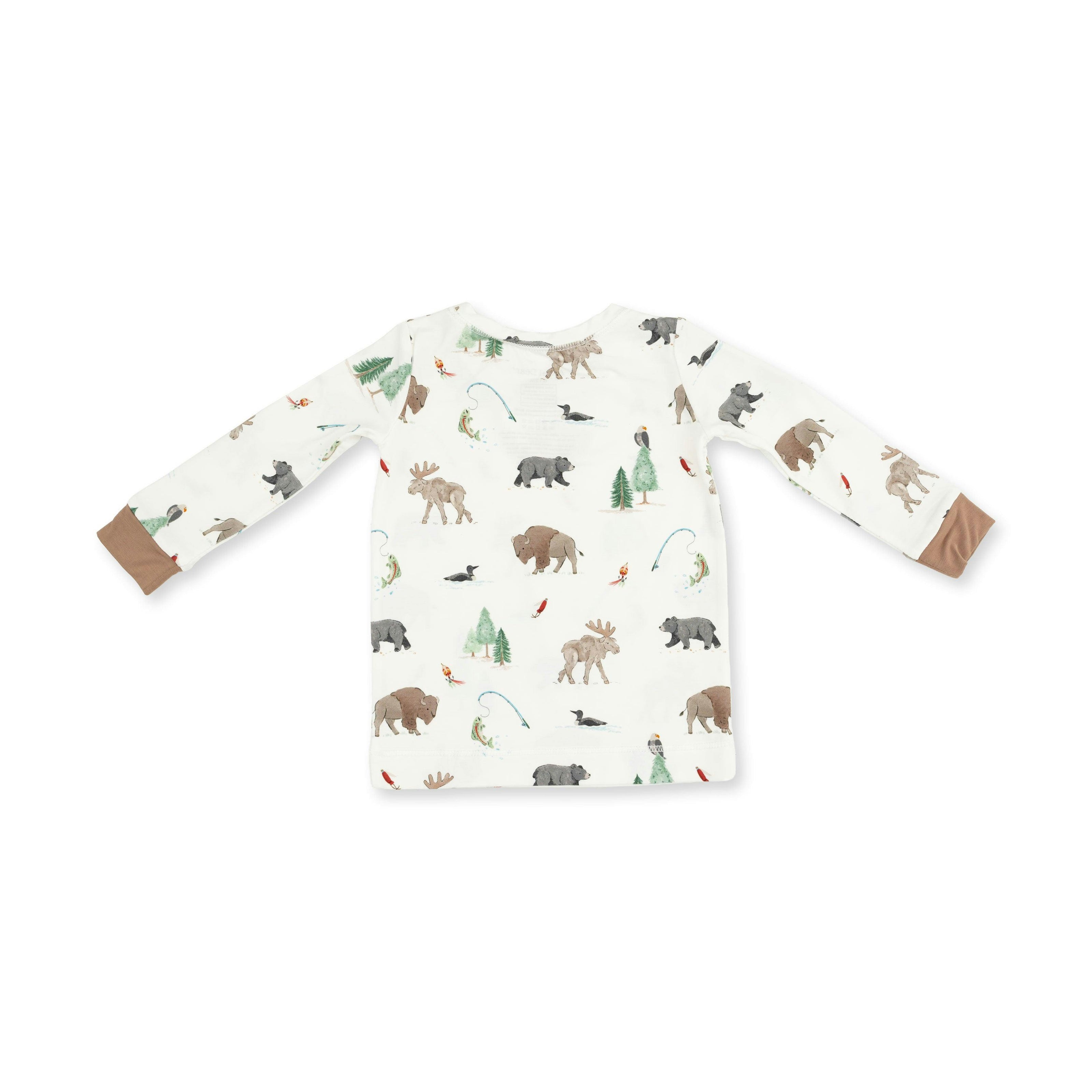 Northern Woodland Animals - Long Sleeve Loungewear Set
