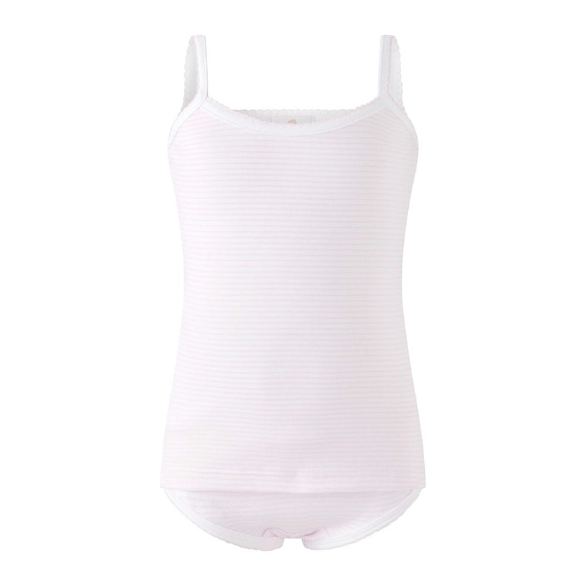 Pima Pink Stripe Underwear Set
