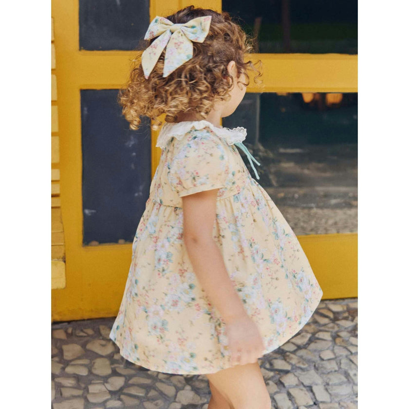Yellow Floral Willow Baby Girl Set