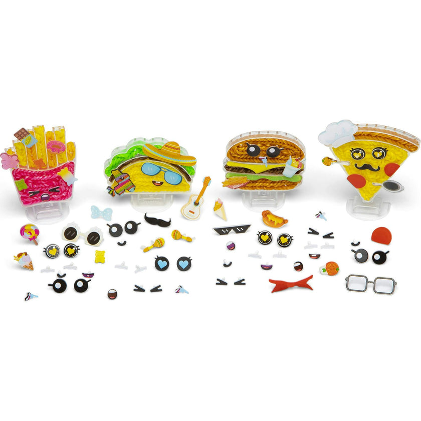 Rainbow Loom: Loomies Food Figurines - 4 Character Rubber Band Kit