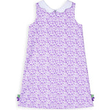 Printed Pique Dress with Flowers