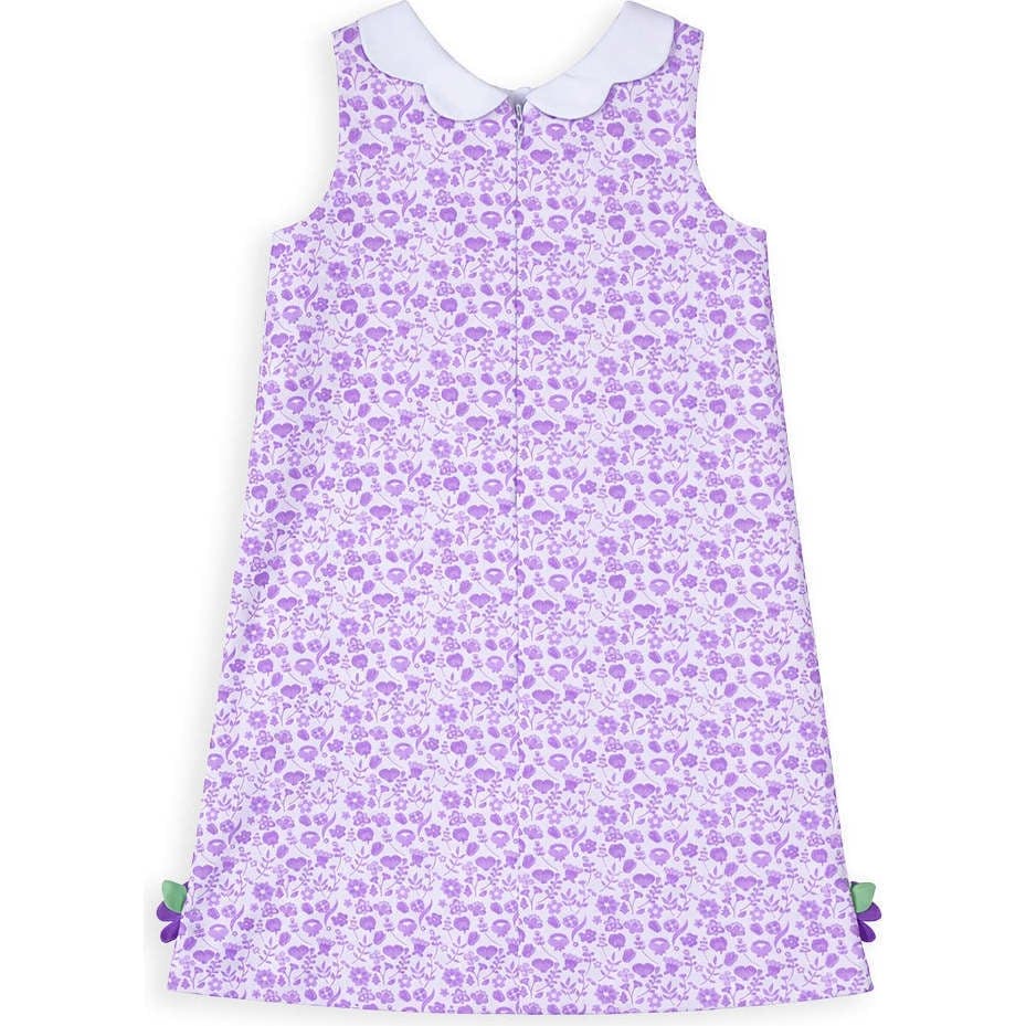 Printed Pique Dress with Flowers